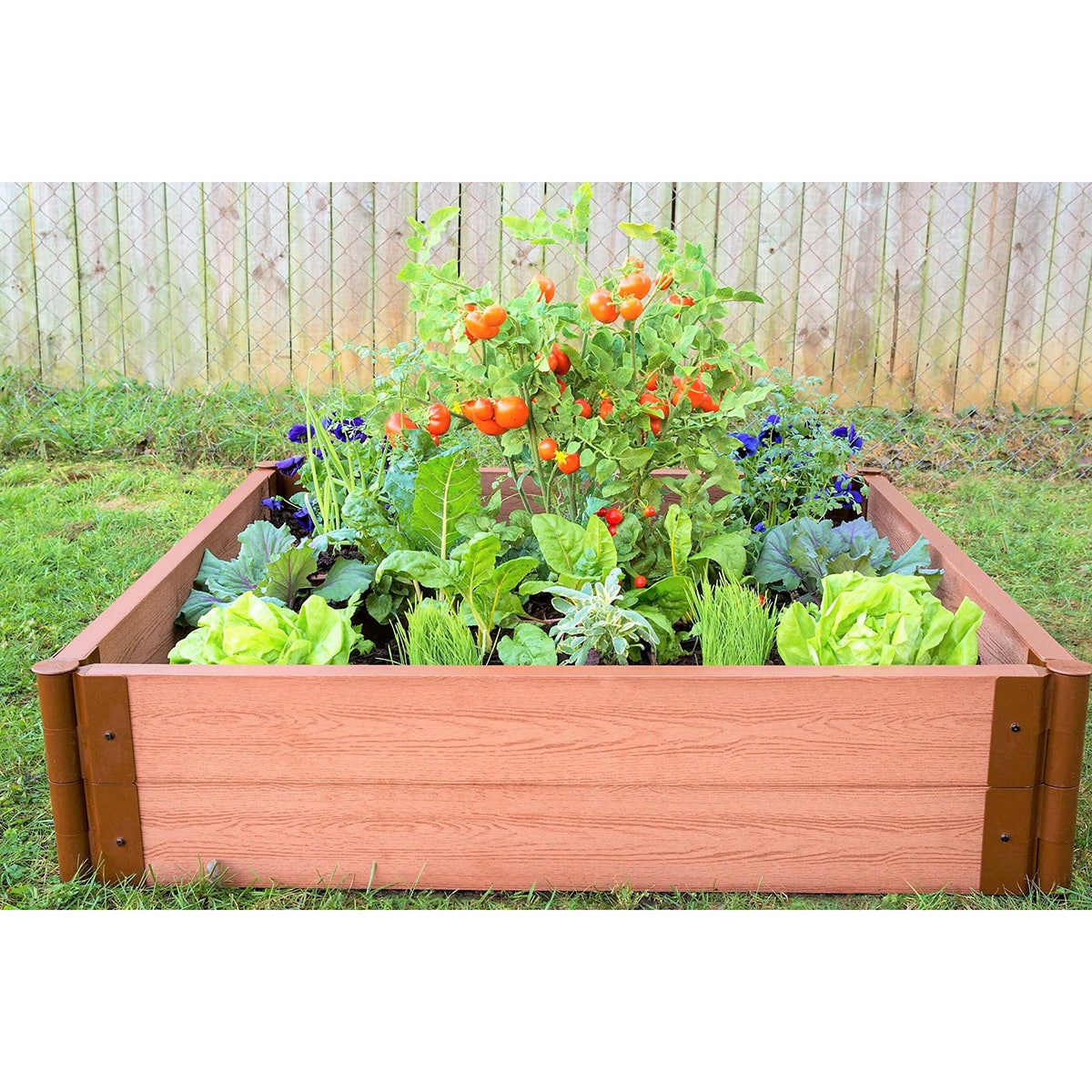 Z51726-Classic Sienna Raised Garden Bed - 4 ft. x 4 ft. x 11 in.