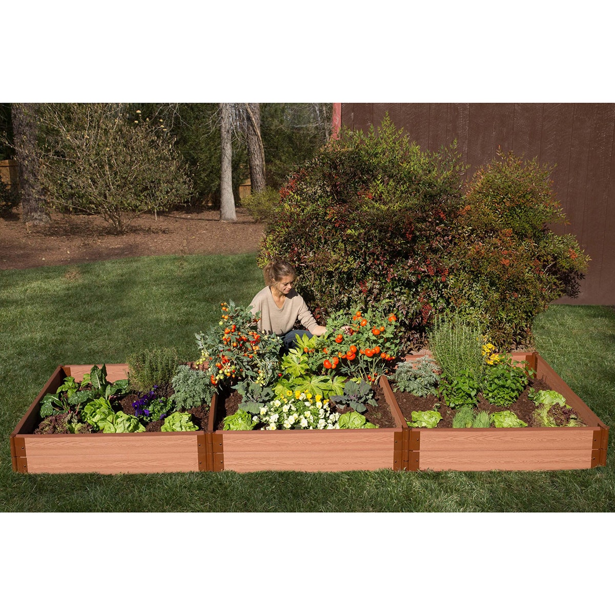 Z51728-Classic Sienna Raised Garden Bed - 4 ft. x 12 ft. x 11 in.